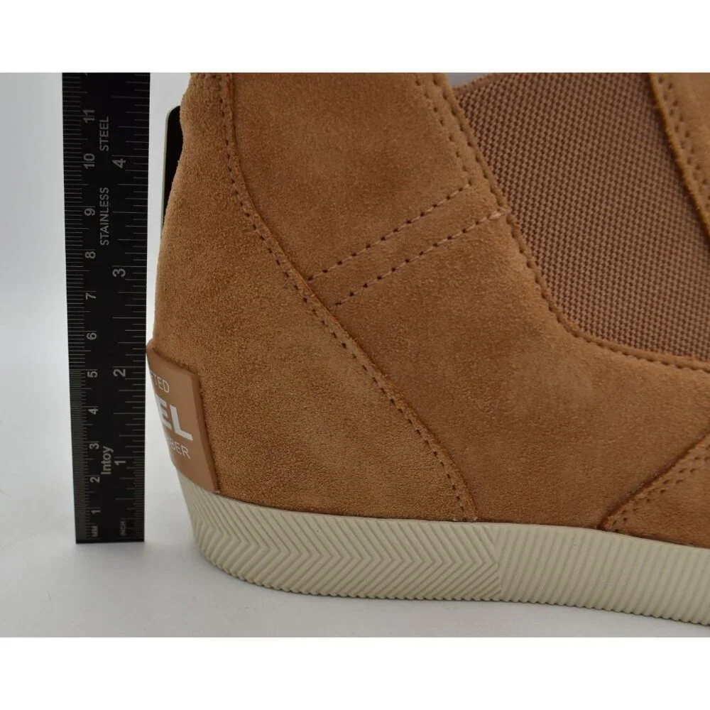 Sorel Women Size 7.5 Out N About Tawny Buff Slip On Wedge II Booties Boots Shoes - Picture 11 of 15